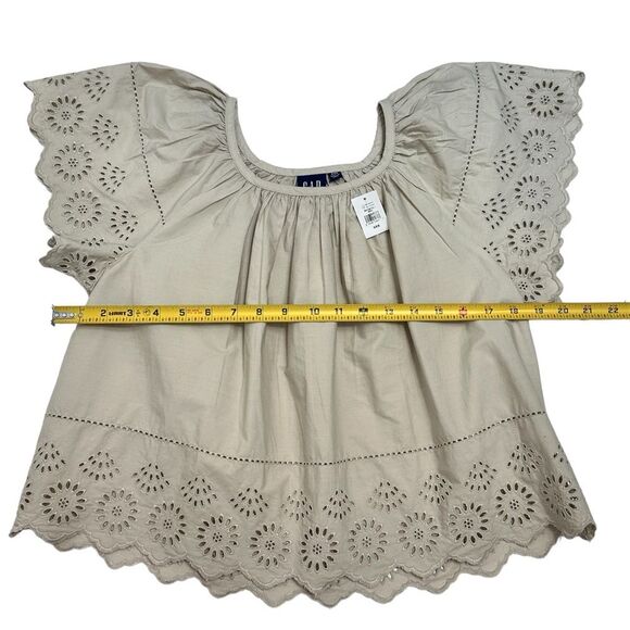 GAP Eyelet Flutter‎ Sleeve Top Size XXSMALL - Picture 4 of 9
